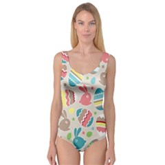 Easter Rabbit Bunny Rainbow Princess Tank Leotard  by Mariart