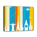 Eiffel Tower Monument Statue Of Liberty Canvas 10  x 8  View1