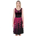 Line Vertical Plaid Light Black Red Purple Pink Sexy Midi Sleeveless Dress View1