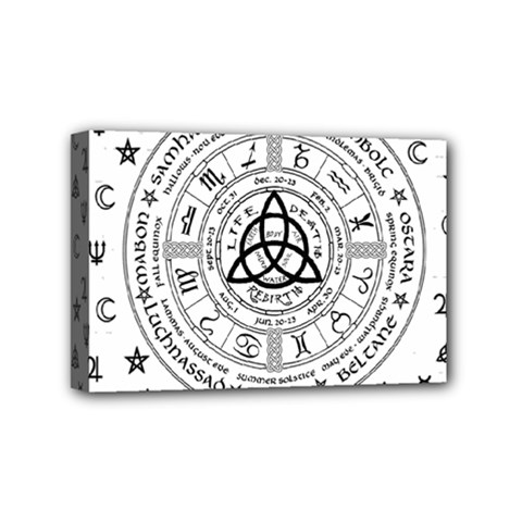 Witchcraft Symbols  Mini Canvas 6  X 4  by Valentinaart