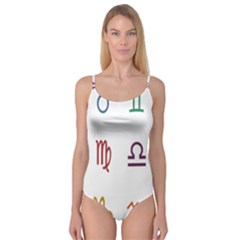 Twelve Signs Zodiac Color Star Camisole Leotard  by Mariart