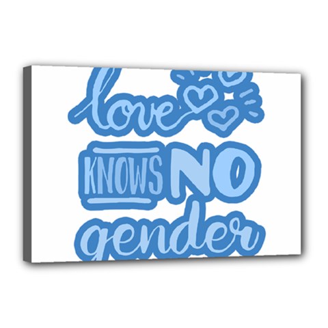Love Knows No Gender Canvas 18  X 12  by Valentinaart