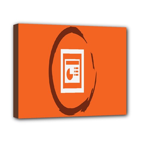 Circles Orange Canvas 10  X 8  by Mariart