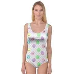 Egg Easter Smile Face Cute Babby Kids Dot Polka Rainbow Princess Tank Leotard  by Mariart