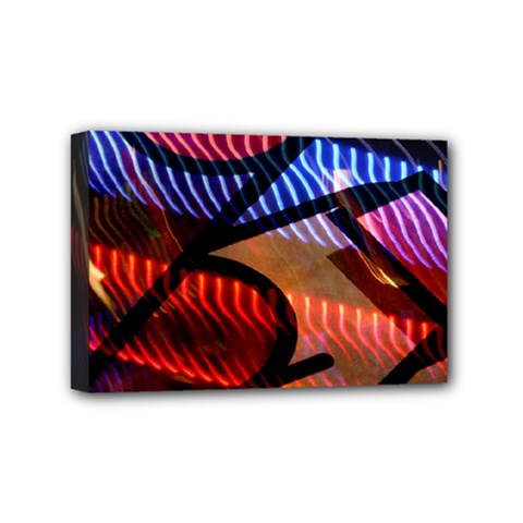 Graphic Shapes Experimental Rainbow Color Mini Canvas 6  X 4  by Mariart