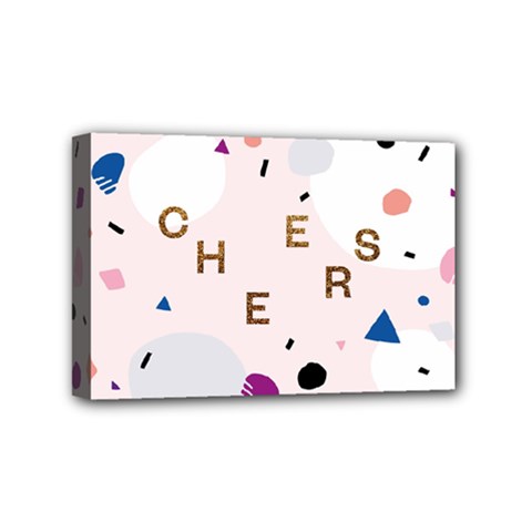Cheers Polkadot Circle Color Rainbow Mini Canvas 6  X 4  by Mariart