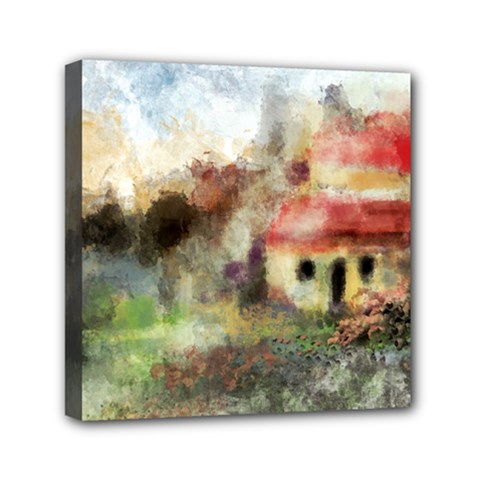 Old Spanish Village Mini Canvas 6  X 6  by digitaldivadesigns