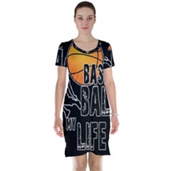 Basketball Is My Life Short Sleeve Nightdress by Valentinaart