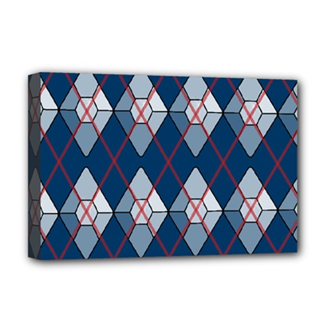 Diamonds And Lasers Argyle  Deluxe Canvas 18  X 12   by emilyzragz