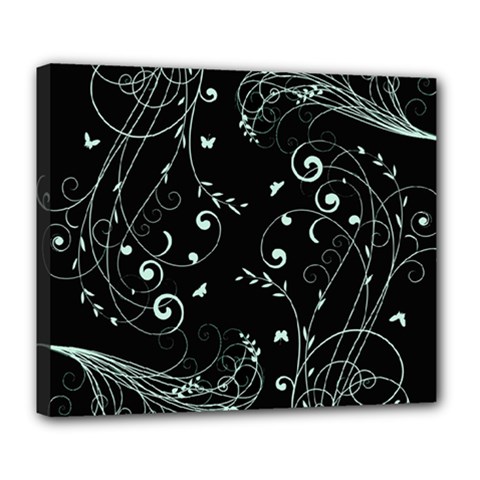 Floral Design Deluxe Canvas 24  X 20   by ValentinaDesign