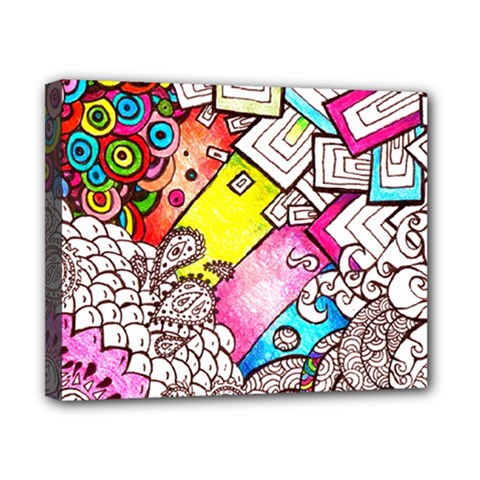Beautiful Colorful Doodle Canvas 10  X 8  by Nexatart