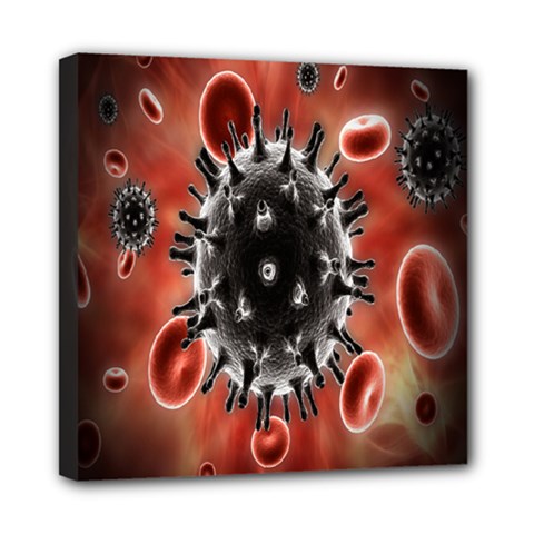 Cancel Cells Broken Bacteria Virus Bold Mini Canvas 8  X 8  by Mariart