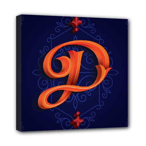 Marquis Love Dope Lettering Blue Red Orange Alphabet P Mini Canvas 8  X 8  by Mariart