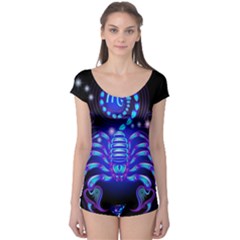 Sign Scorpio Zodiac Boyleg Leotard  by Mariart