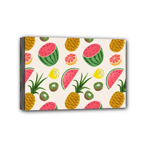 Fruits Pattern Mini Canvas 6  X 4  by Nexatart