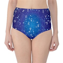 Astrology Illness Prediction Zodiac Star High-waist Bikini Bottoms by Mariart