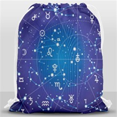 Astrology Illness Prediction Zodiac Star Drawstring Bag (large) by Mariart