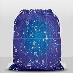 Astrology Illness Prediction Zodiac Star Drawstring Bag (small) by Mariart