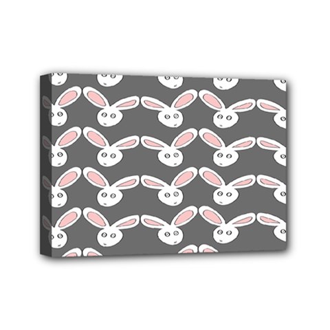 Tagged Bunny Illustrator Rabbit Animals Face Mini Canvas 7  X 5  by Mariart