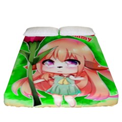 Happy Mother s Day Furry Girl Fitted Sheet (california King Size) by Catifornia