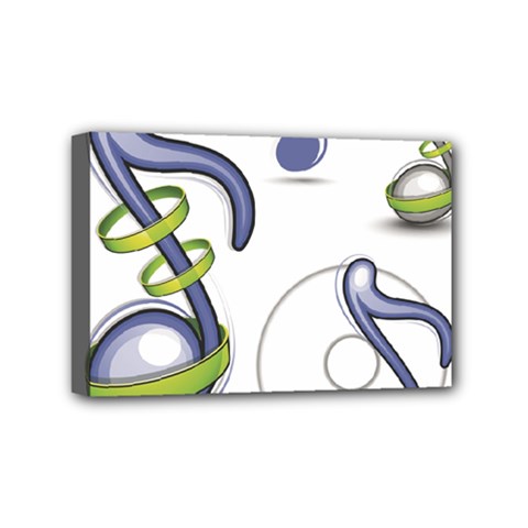 Notes Musical Elements Mini Canvas 6  X 4  by Mariart