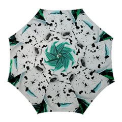Beauty Woman Close Up Artistic Portrait Golf Umbrellas by dflcprints