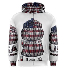 Usa Bowling  Men s Zipper Hoodie by Valentinaart