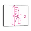 Deep Clean Bubbel Door Pink Polka Circle Canvas 10  x 8  View1