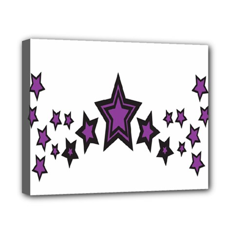 Star Purple Space Canvas 10  X 8  by Mariart