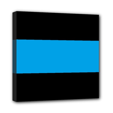 Tomboy Playboy Flag Blue Black Mline Mini Canvas 8  X 8  by Mariart