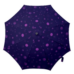 Decorative Dots Pattern Hook Handle Umbrellas (large) by ValentinaDesign
