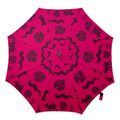 Aztecs Pattern Hook Handle Umbrellas (large) by ValentinaDesign