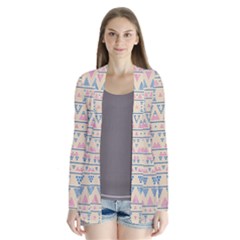 Blue And Pink Tribal Pattern Cardigans by berwies
