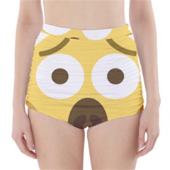Scream Emoji High-waisted Bikini Bottoms by BestEmojis