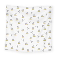 Cactus Pattern Square Tapestry (large) by ValentinaDesign