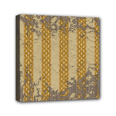 Wall Paper Old Line Vertical Mini Canvas 6  X 6  by Mariart