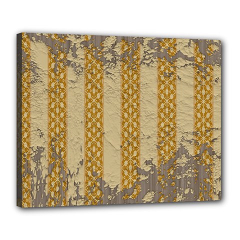Wall Paper Old Line Vertical Canvas 20  X 16  by Mariart
