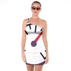Maker Measurer Hours Time Speedometer One Soulder Bodycon Dress by Mariart