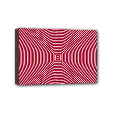 Stop Already Hipnotic Red Circle Mini Canvas 6  X 4  by Mariart