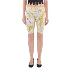 Abstract Art Yoga Cropped Leggings by ValentinaDesign