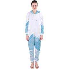 Tulips Hooded Jumpsuit (ladies)  by ValentinaDesign