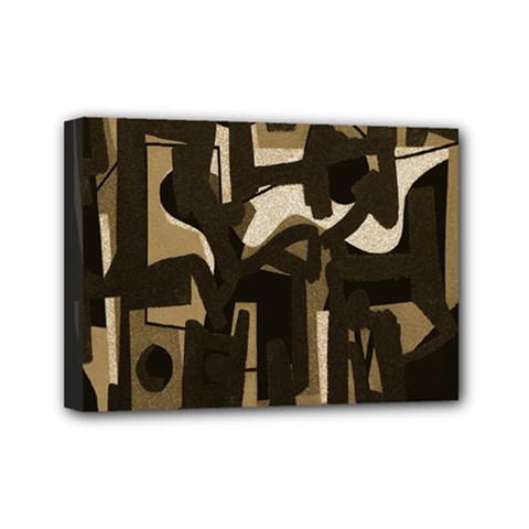 Abstract Art Mini Canvas 7  X 5  by ValentinaDesign