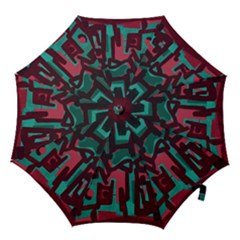 Abstract Art Hook Handle Umbrellas (small) by ValentinaDesign
