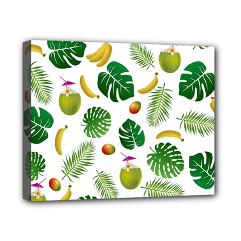 Tropical Pattern Canvas 10  X 8  by Valentinaart