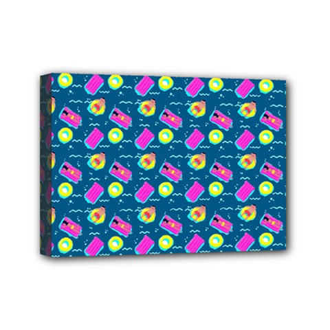 Summer Pattern Mini Canvas 7  X 5  by ValentinaDesign