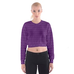 Pattern Cropped Sweatshirt by ValentinaDesign