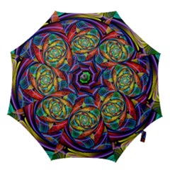 Eye Of The Rainbow Hook Handle Umbrellas (large) by WolfepawFractals