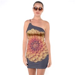 Art Beautiful Bloom Blossom Bright One Soulder Bodycon Dress by Nexatart