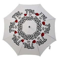 Kiss And Tell Hook Handle Umbrellas (small) by Valentinaart