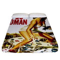 Attack Of The 50 Ft Woman Fitted Sheet (king Size) by Valentinaart